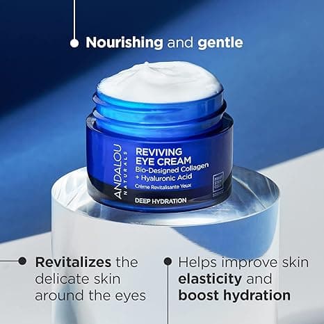 Andalou Reviving Eye Cream Bio-Designed Collagen Hydration 0.45 oz