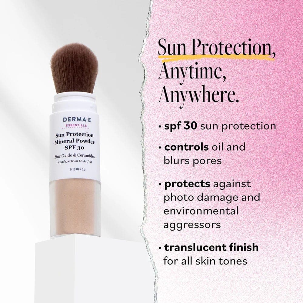 Derma E Sun Protection Brush On Mineral Powder Spf30