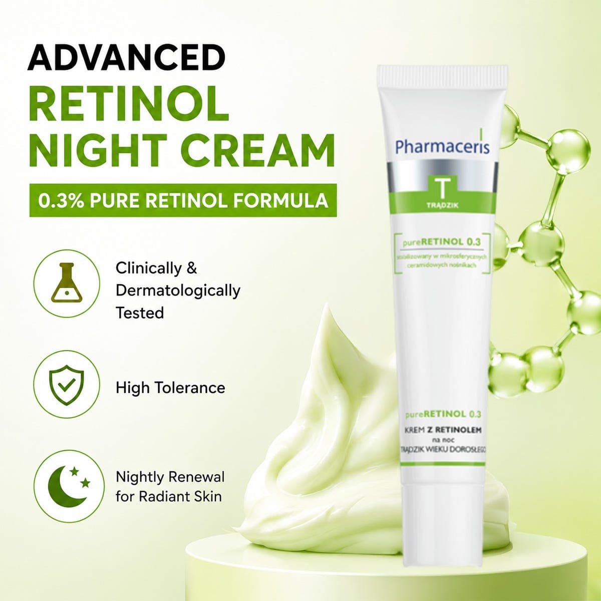 Pharmaceris T Pure Retinol 0.3 Anti-Acne Night Cream - 40 ml