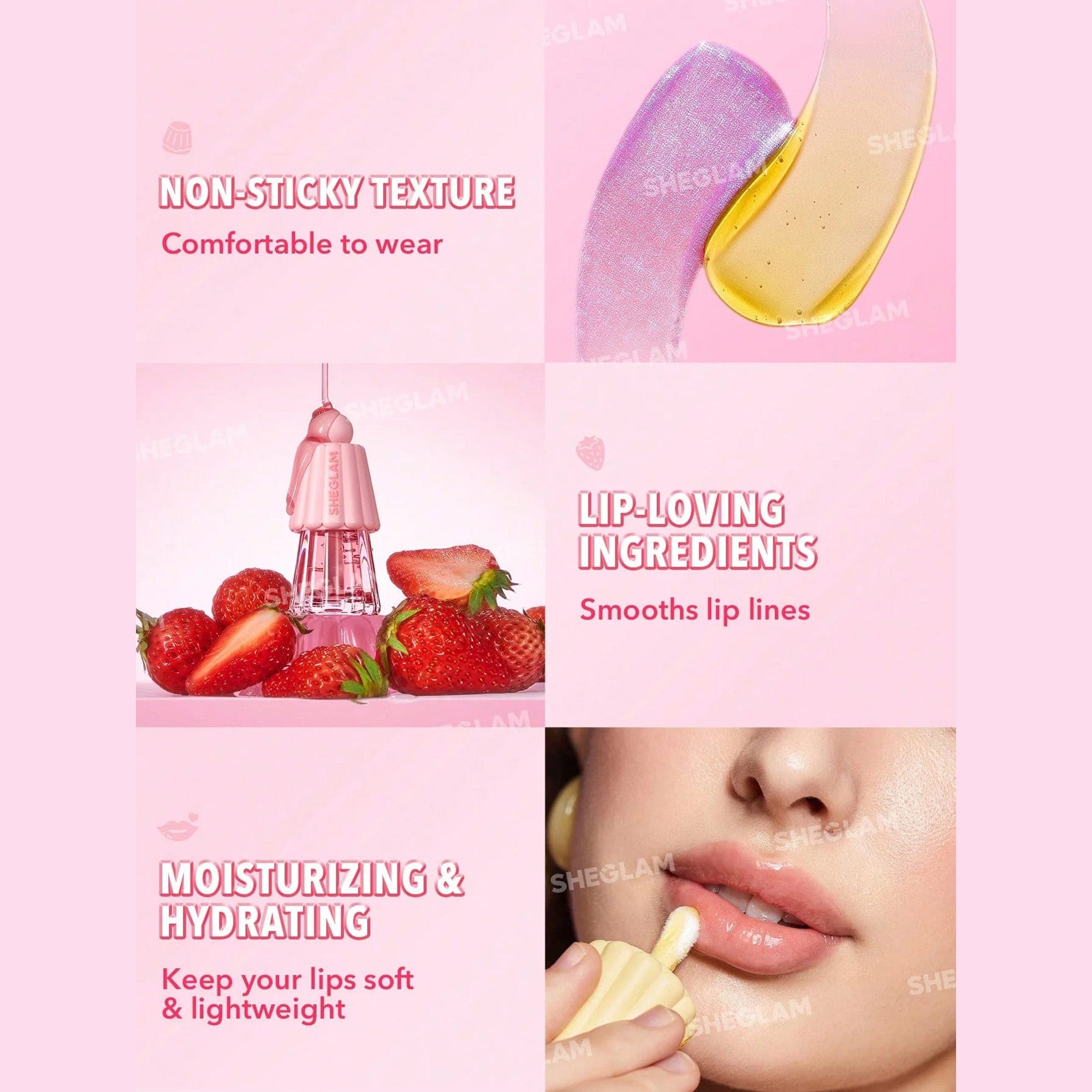 Sheglam Jelly Wow Hydrating Lip Oil Mali-Blue Berry