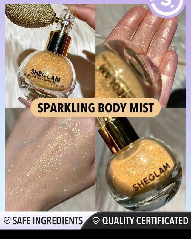 Sheglam Radiates A Fuzzy Object Sparking Body Mist