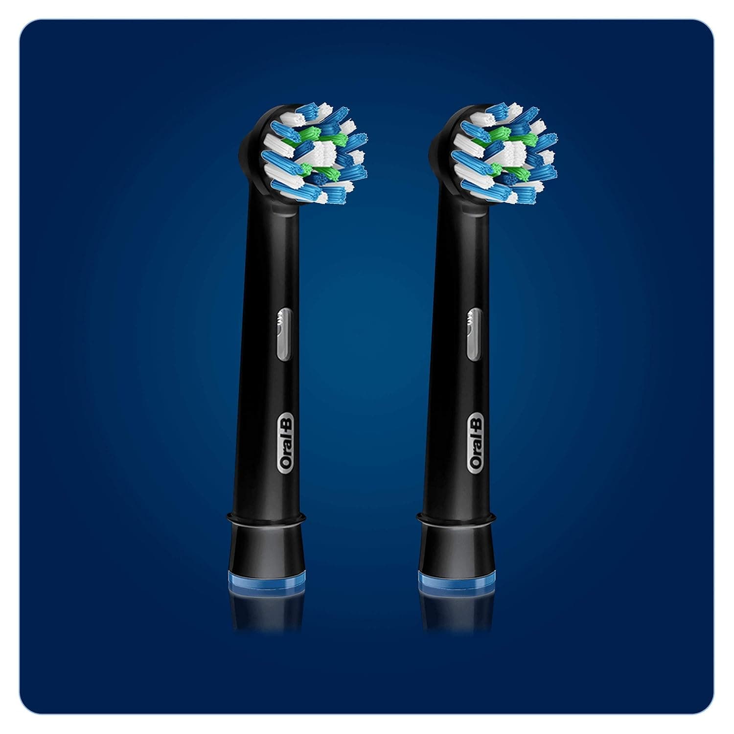 Oral-B Cross Action Black Brush Heads (EB 50BRB-2)