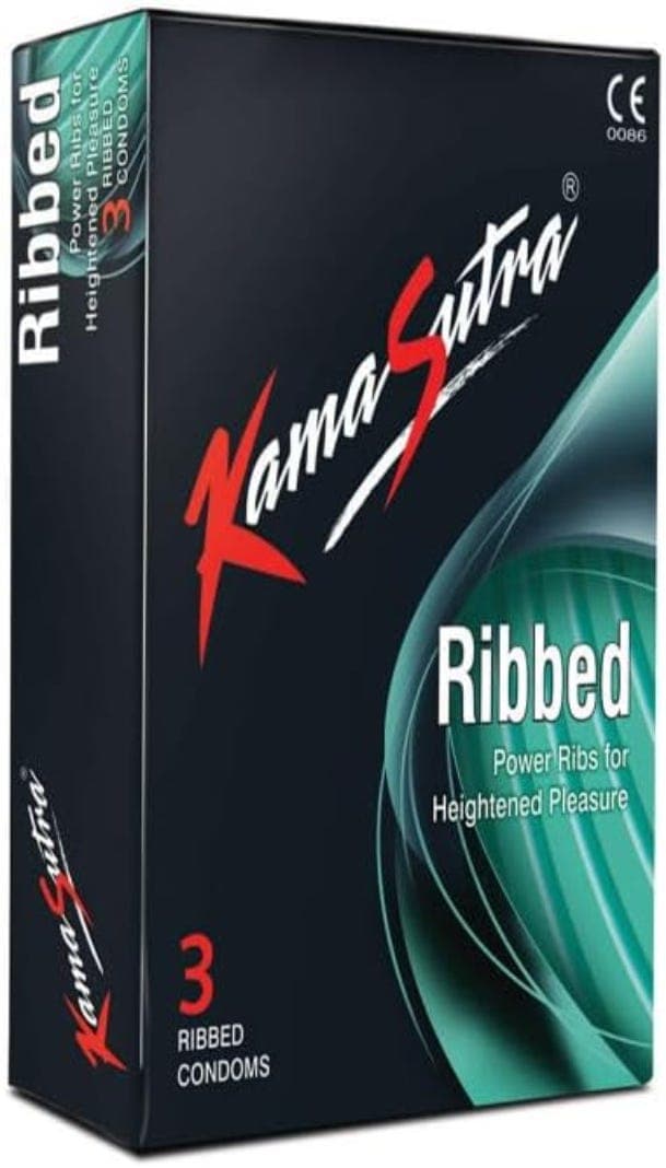 Kamasutra Ribbed Condoms 3'S