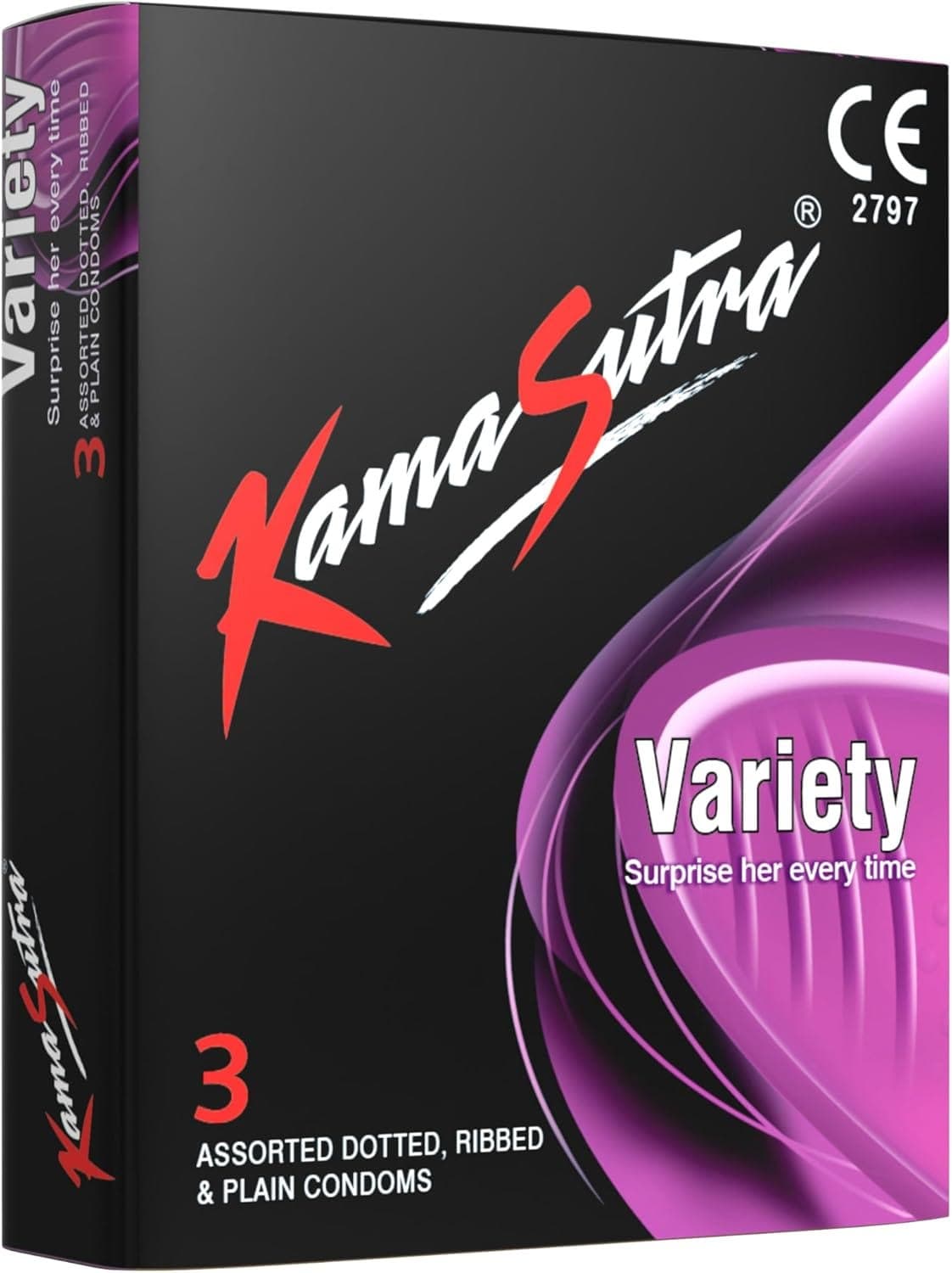 Kamasutra Variety Condoms 3 Pieces