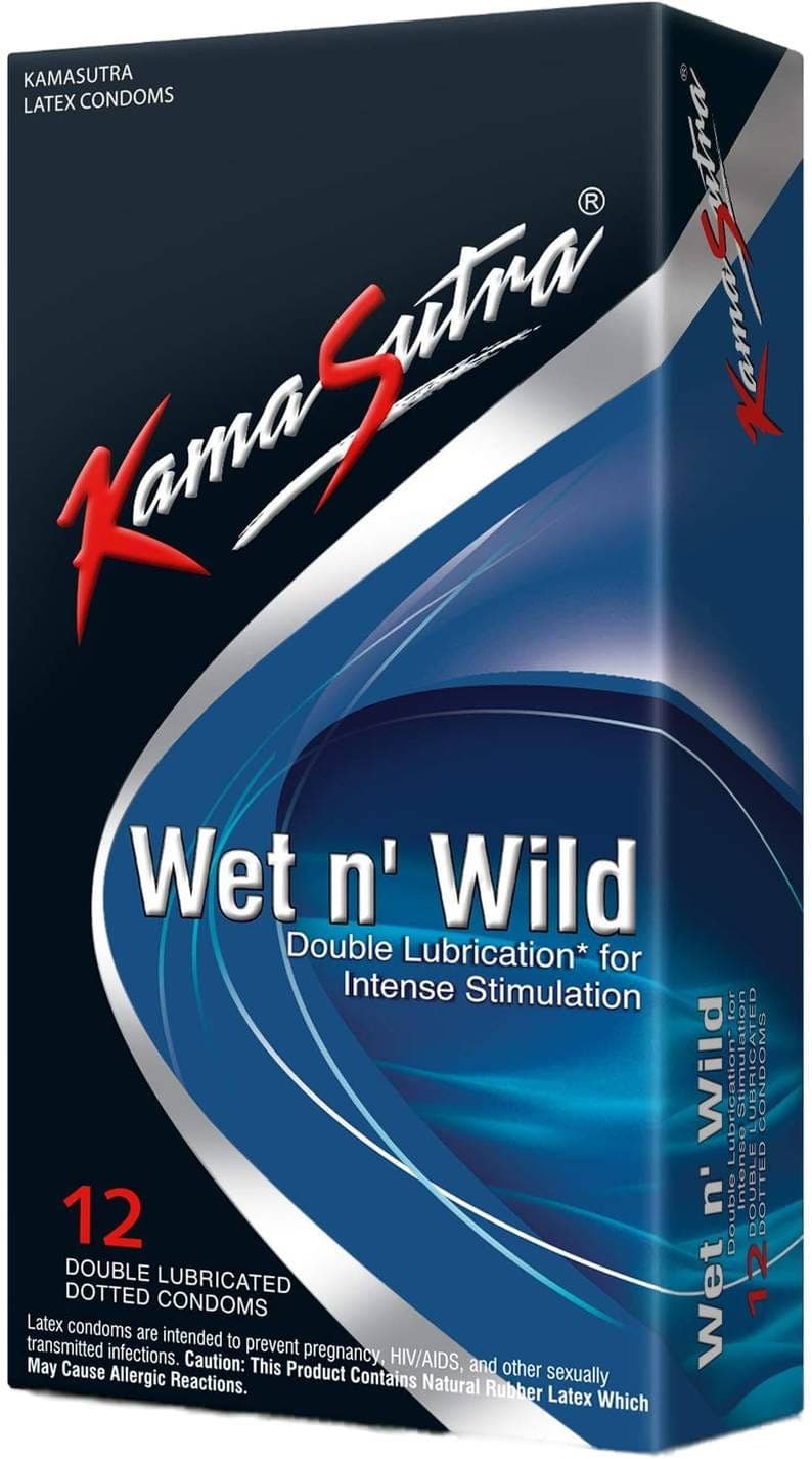Kamasutra Wet N Wild Condoms 12'S