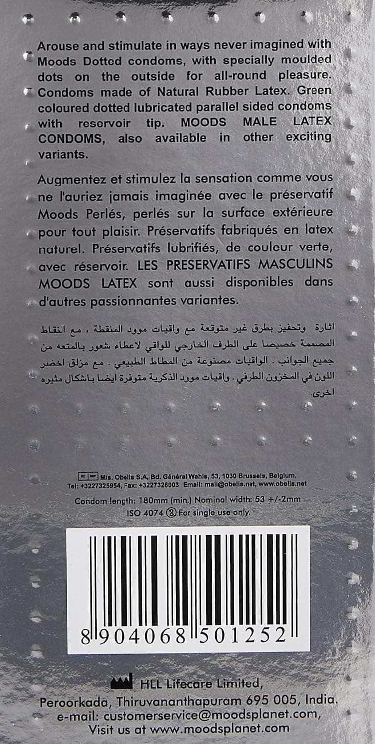 Moods Condom Dotted - 12 pieces
