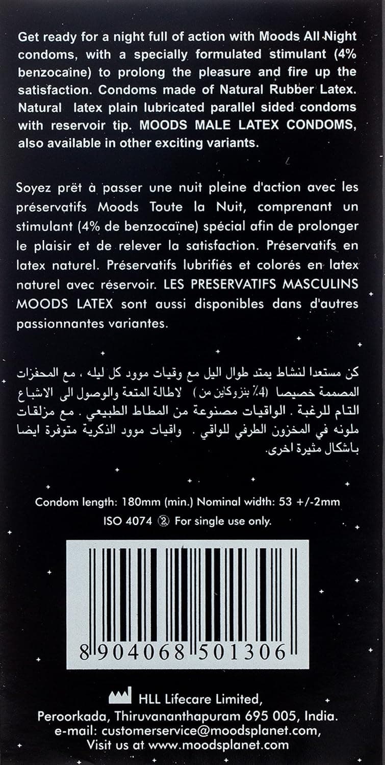 Moods Condom All Night - 12 pieces