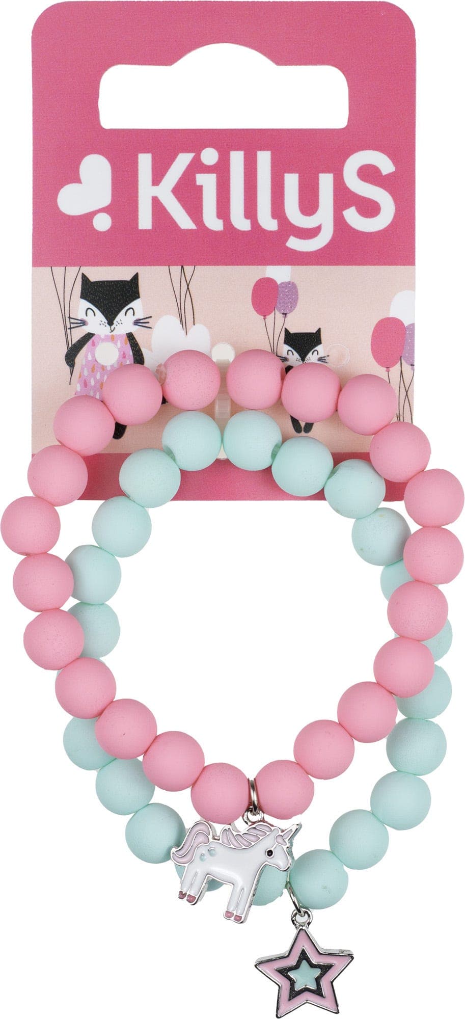 Killys Kids Bracelets Pink And Mint 2pcs