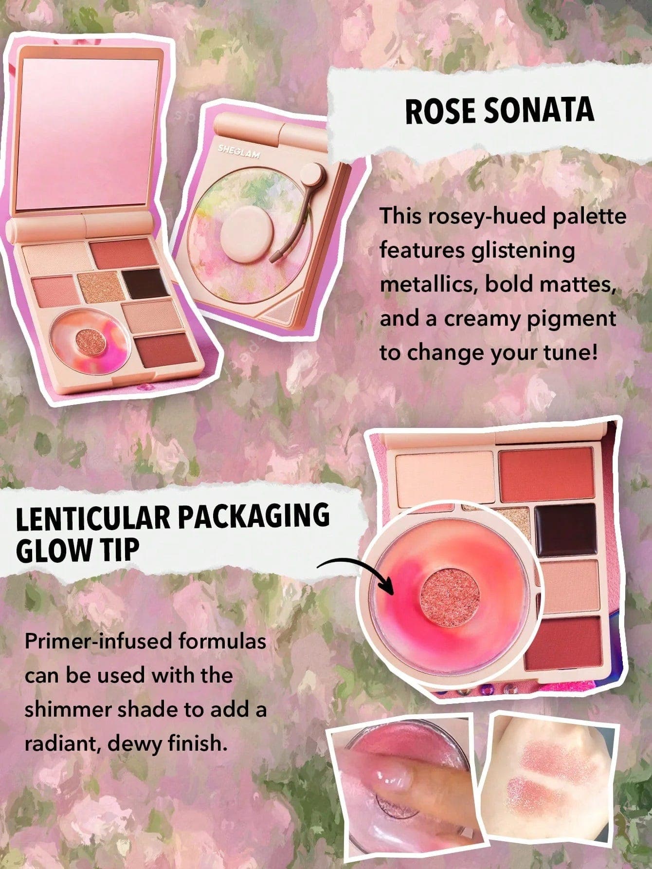 Sheglam Vinyl Pop Color Palette - Rose Sonata