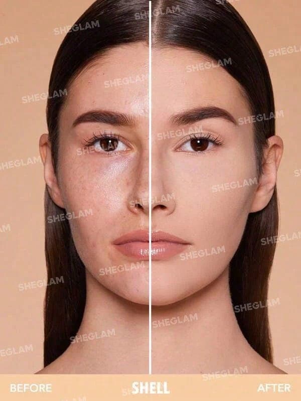 Sheglam Skin-Focus High Coverage Powder Foundation - Shell