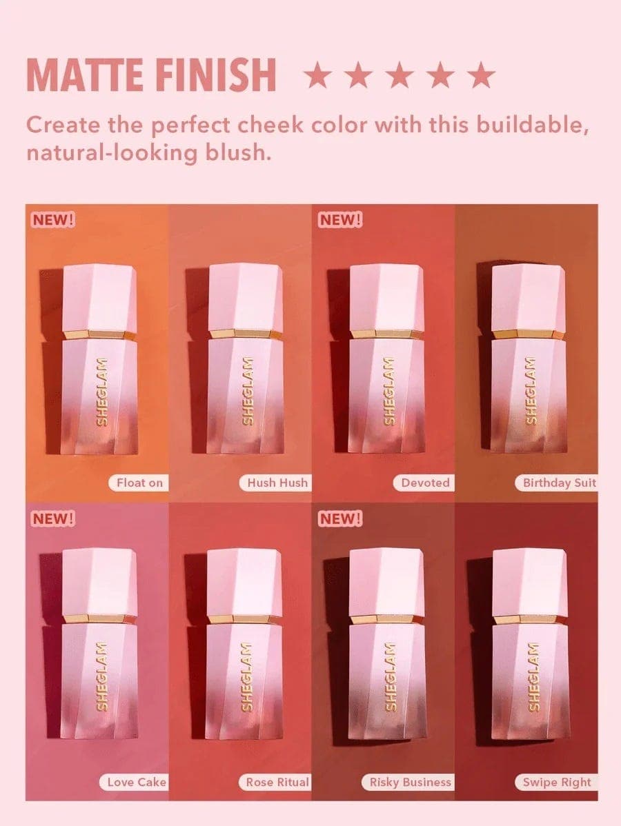Sheglam Color Bloom Liquid Blush - Swipe Right