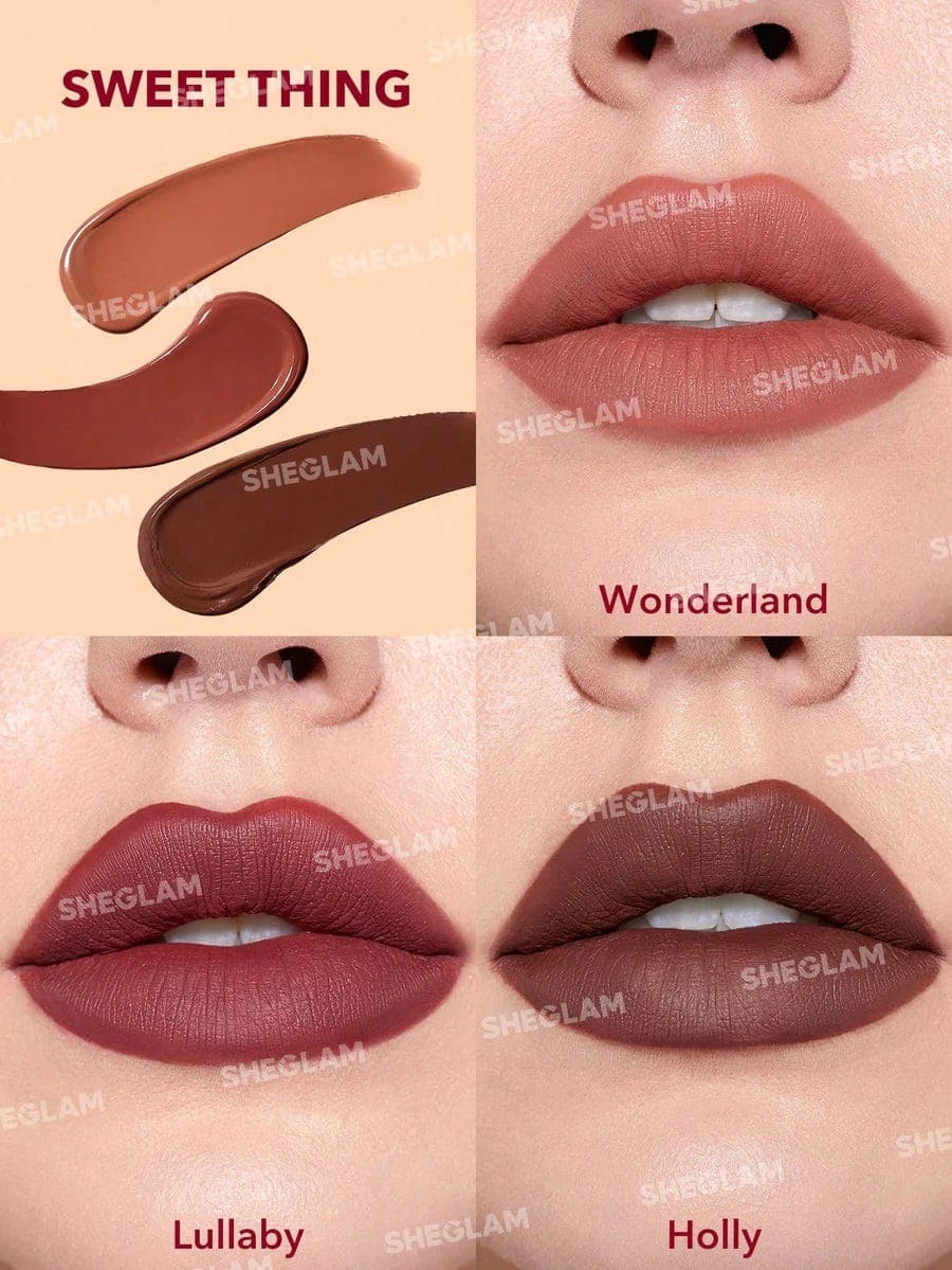 Sheglam Matte Allure Mini Liquid Lipstick Set - Sweet Thing