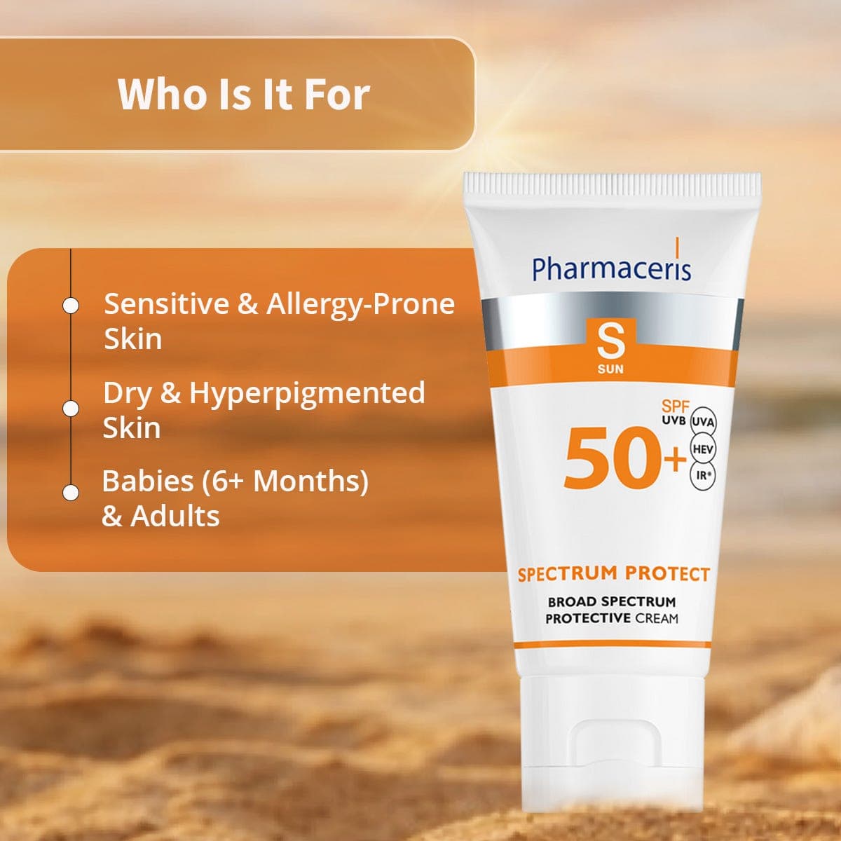 فارماسيرز واقي شمس كريم للكبار والأطفال - SPF50 - 50 مل - عبوة 1+1