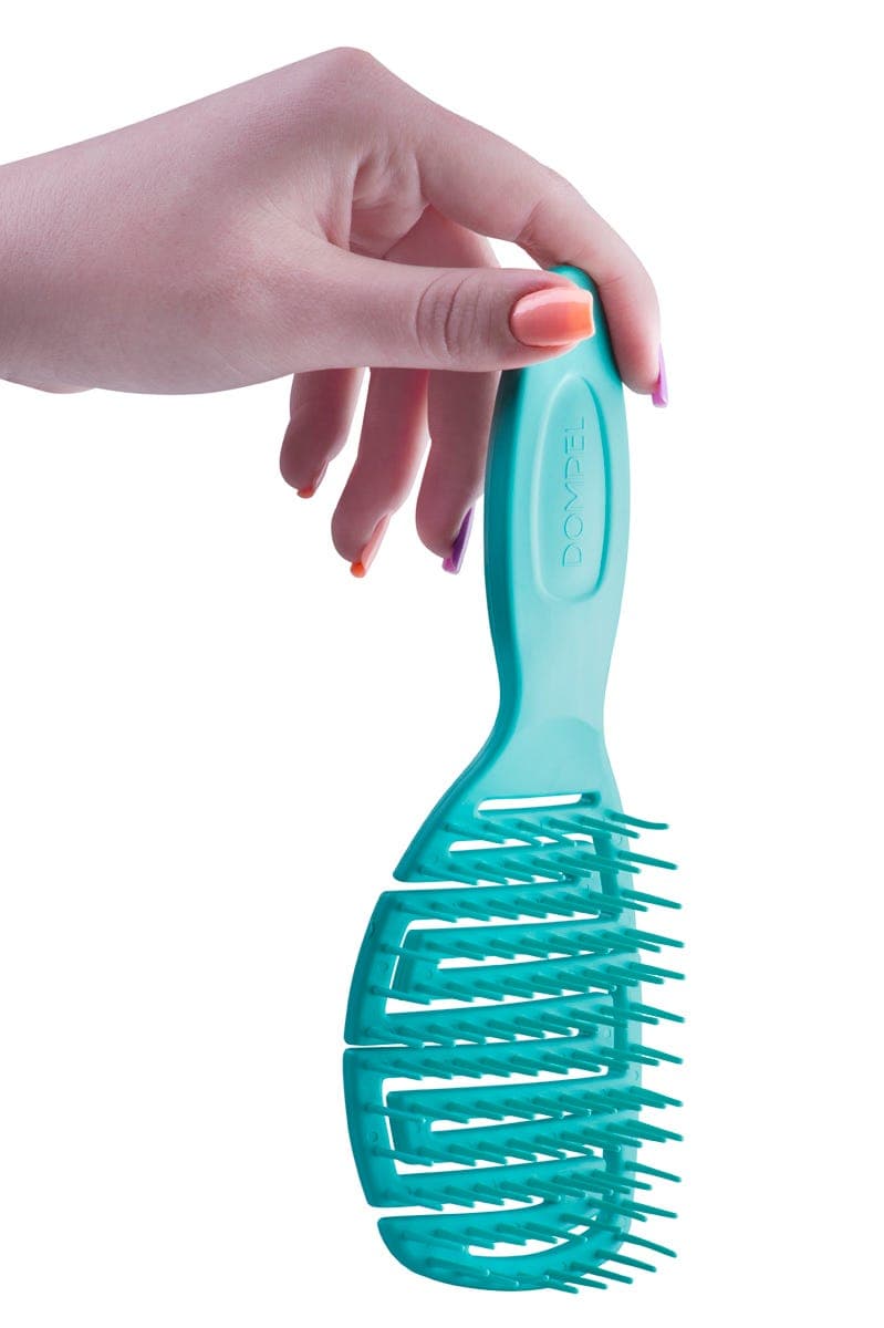 Dompel Silicone Brush All Hair Types - Green