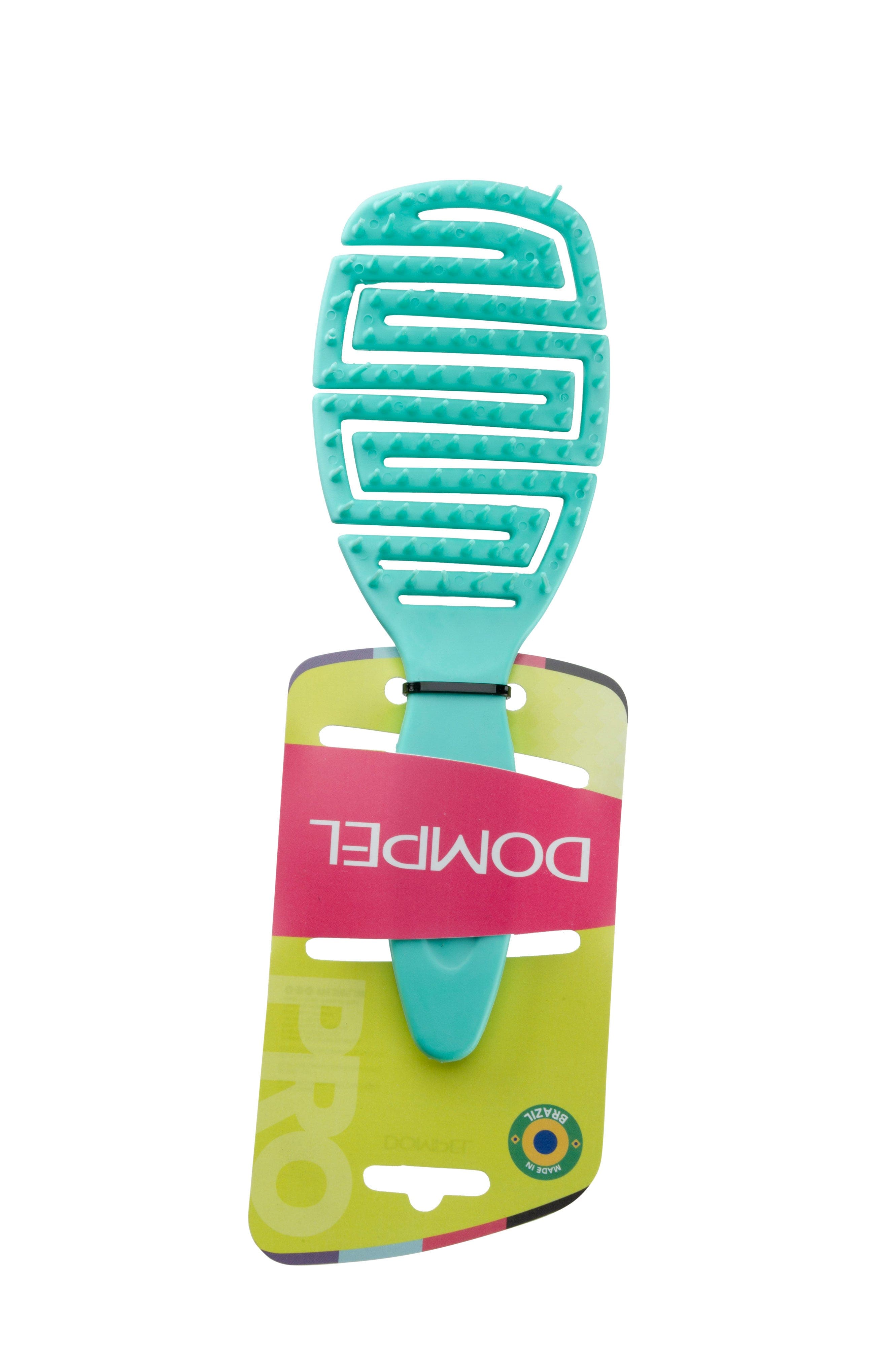 Dompel Silicone Brush All Hair Types - Green