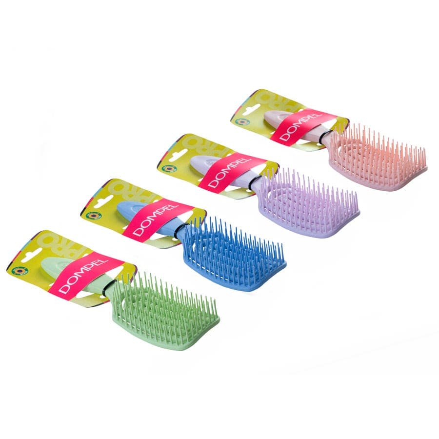 Dompel Silicone Brush Long Hair & Extension - Pink