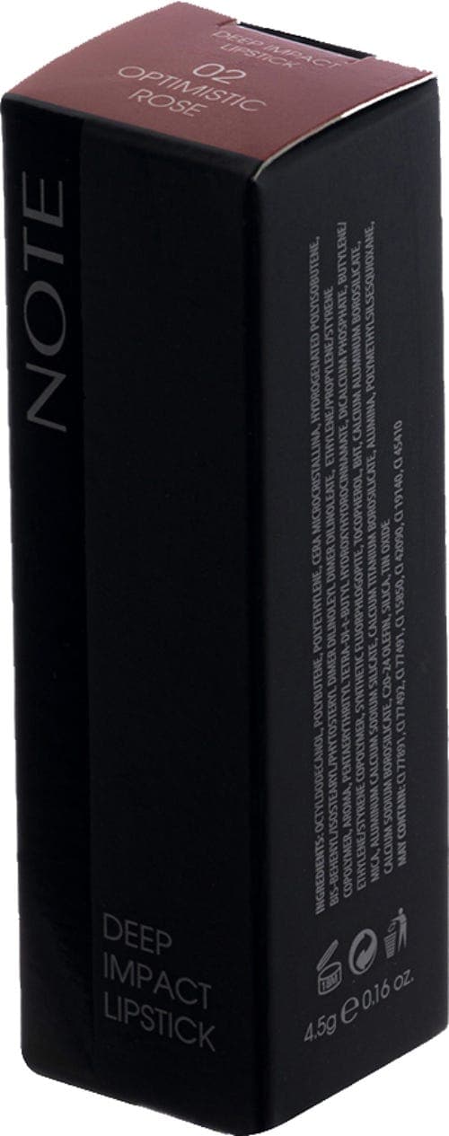 Note Deep Impact Lipstick - 02 optimistic rose
