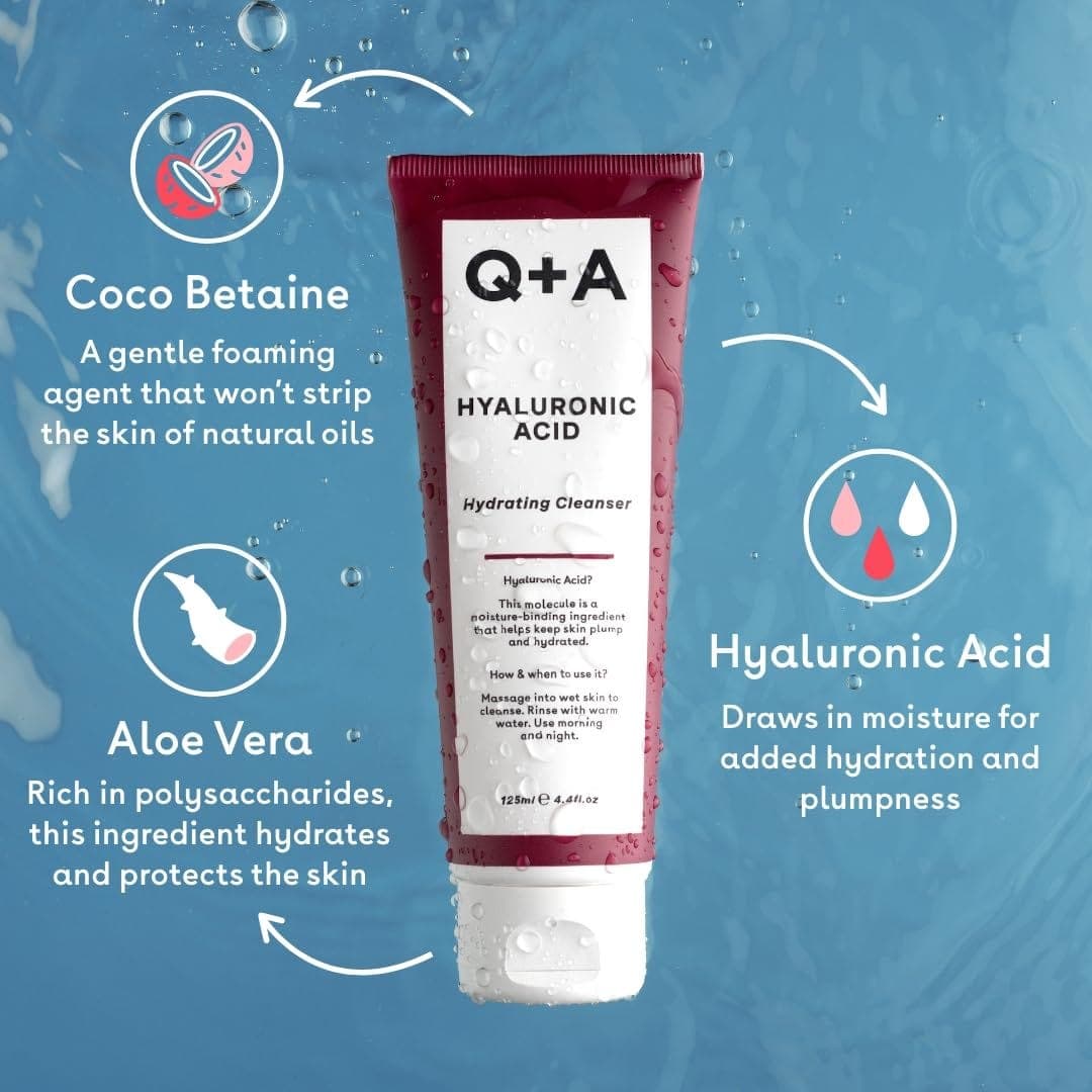 Q+A Hyaluronic Acid Cleansing Gel 125ml