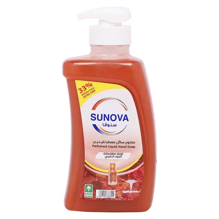 Sunova Liquid Hand Wash Perfumed Golden Oud 1 Liter