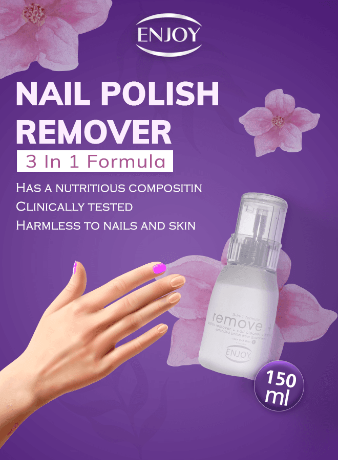 Enjoy Nail Polish Remover White 150 Ml