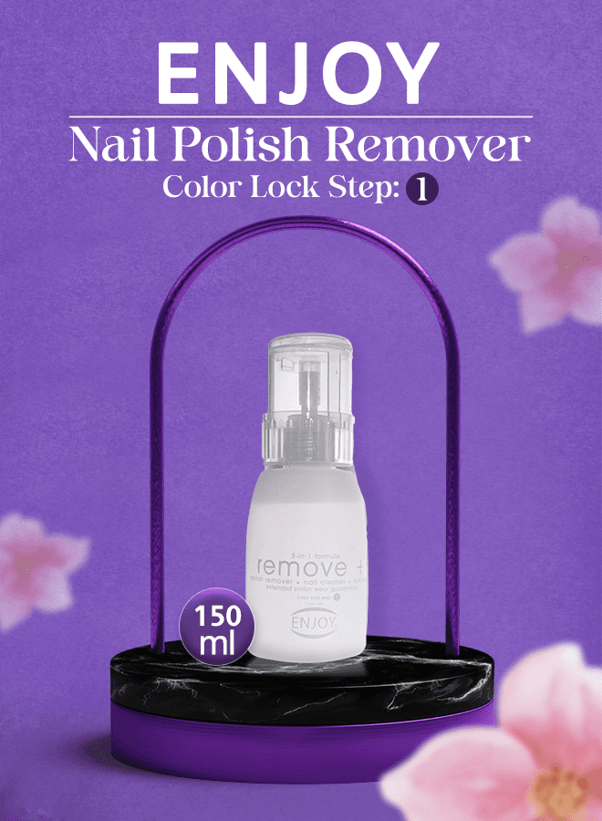 Enjoy Nail Polish Remover White 150 Ml
