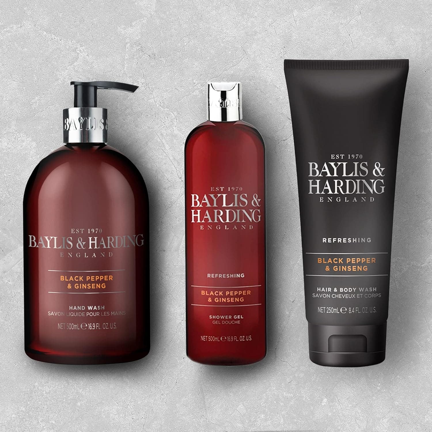Baylis & Harding Men's Black Pepper & Ginseng Hand Wash 500ml