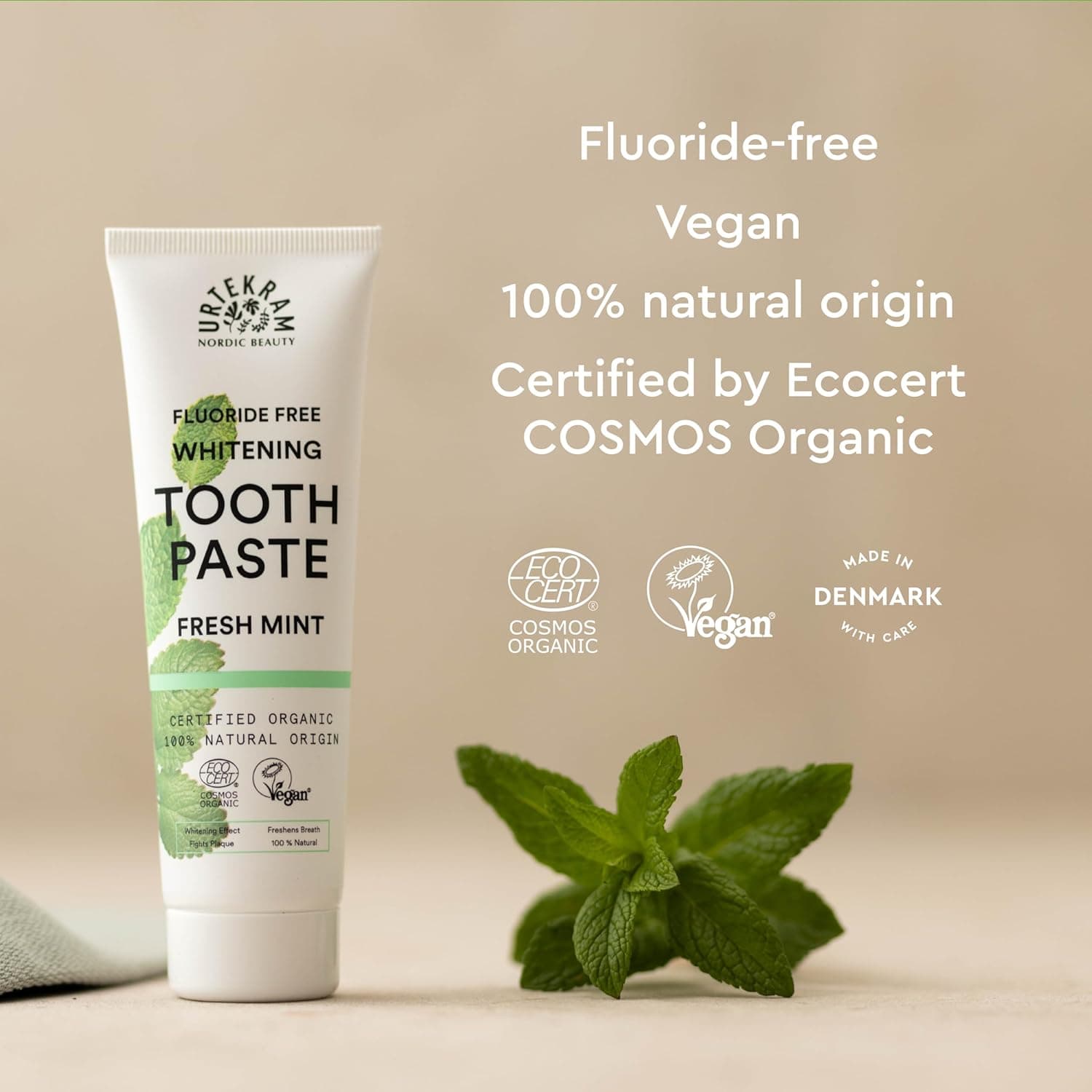 Urtekram Organic Toothpaste Fresh Mint 75ml