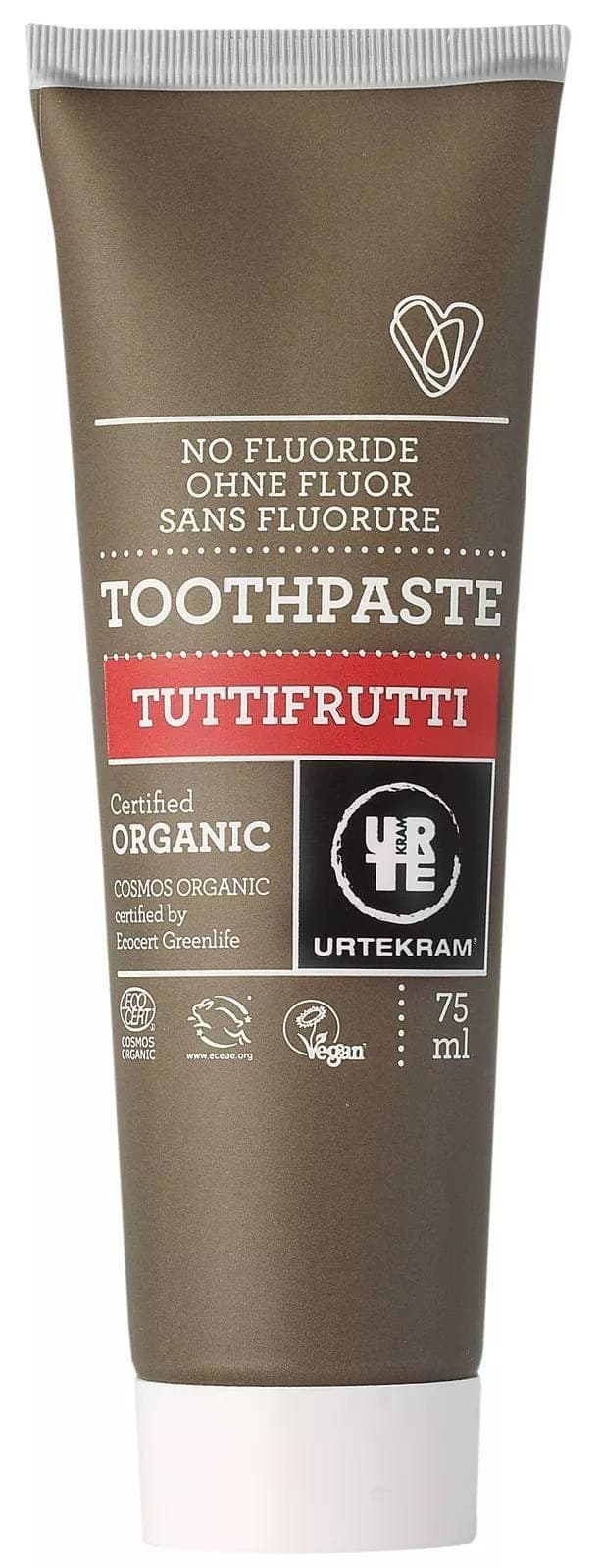 Urtekram Organic Toothpaste Tutti Frutti 75ml