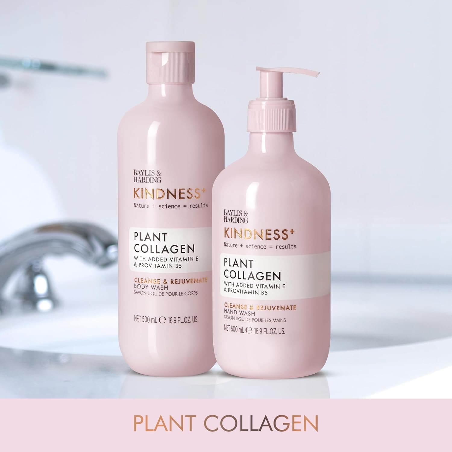 Baylis & Harding Kindness+ Plant Collagen Rejuvenate Body Wash 500ml
