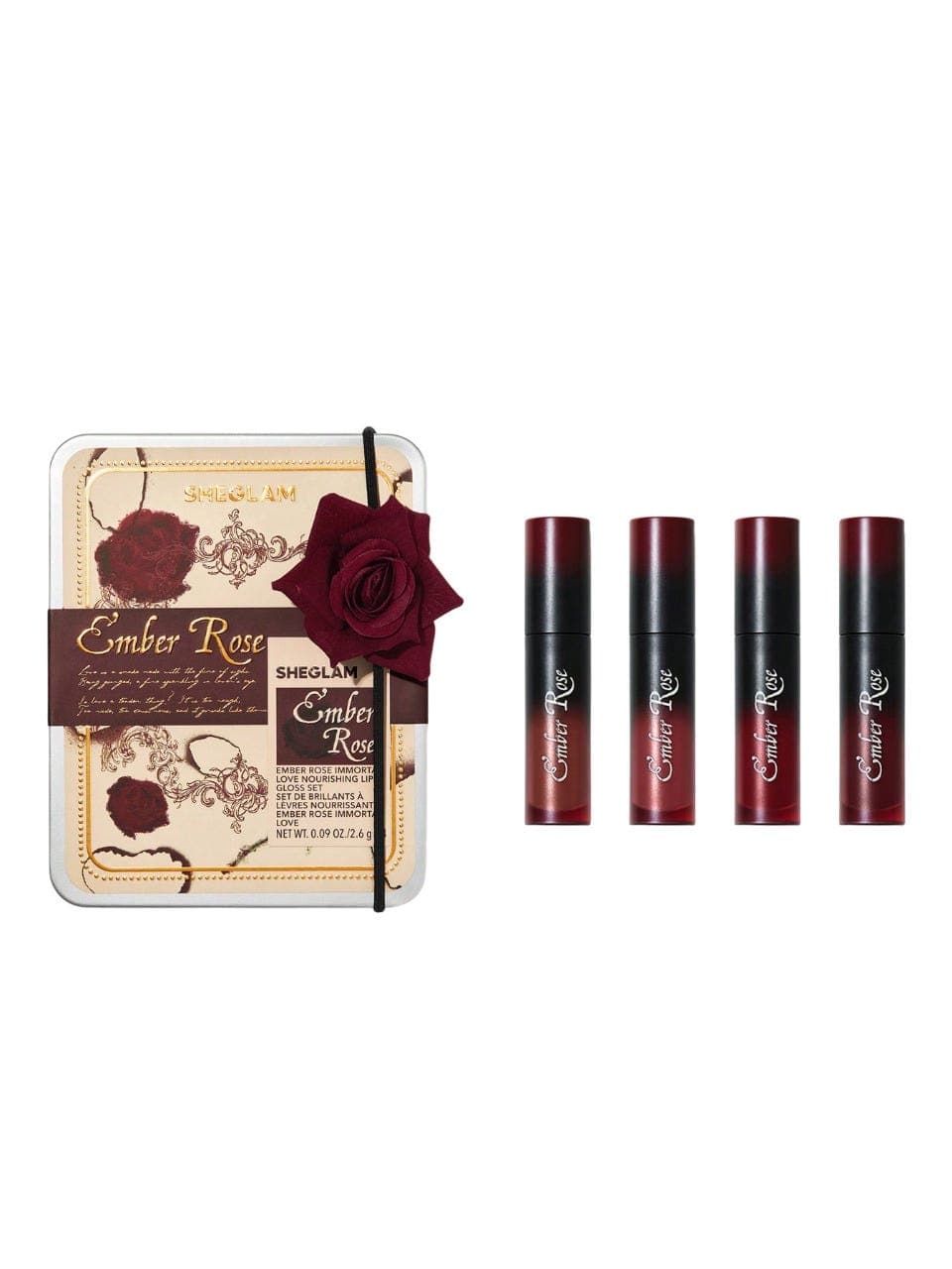 Sheglam Ember Rose Immortal Love Nourishing Lip Gloss Set