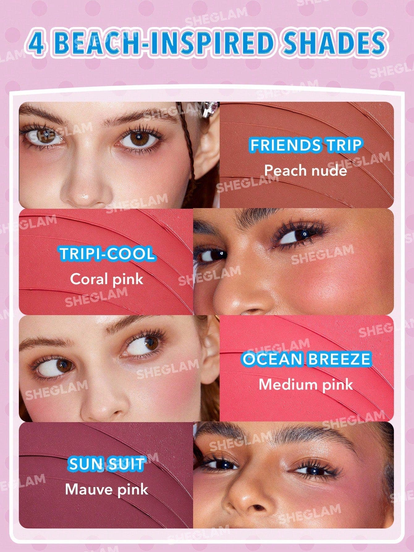 Sheglam Hello Kitty Coastal Charm Cream Blush-Friends