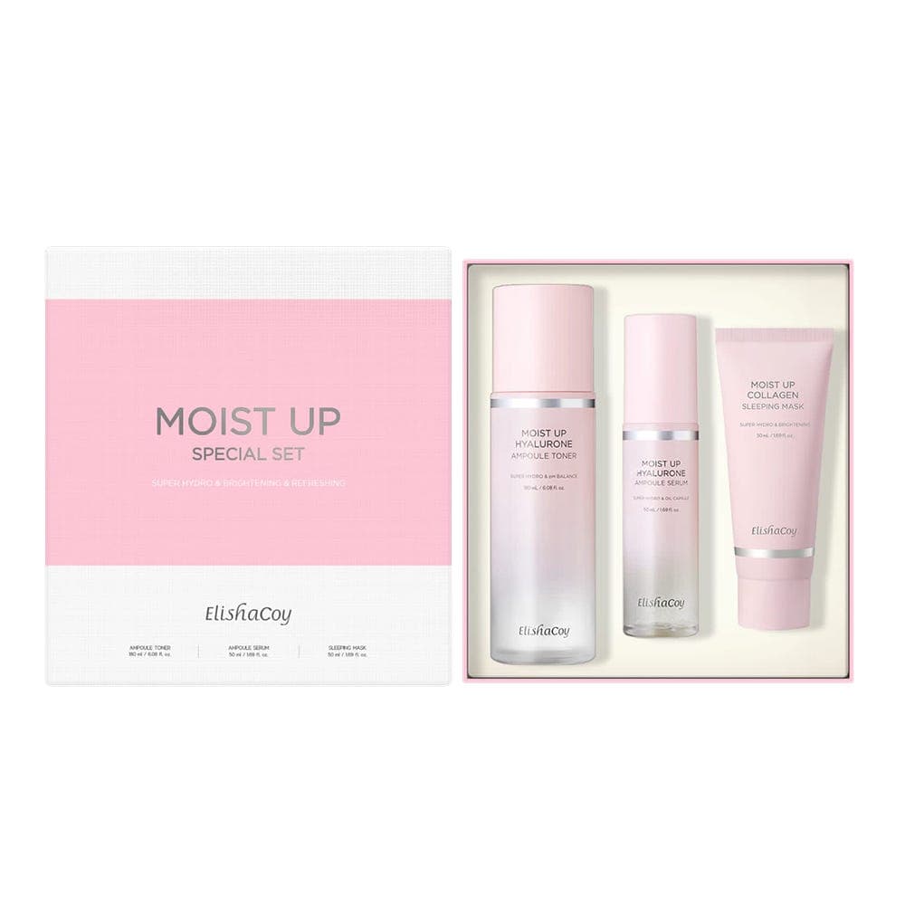 Elishacoy Moist Up Set Toner,Serum & Sleeping Mask Bundle