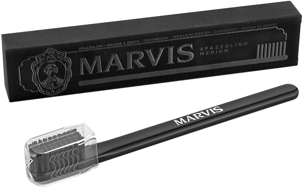 فرشاة أسنان مارفيس متوسطة الحجم - أسود