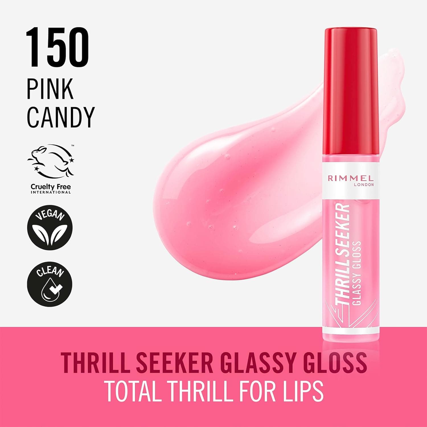 Rimmel Thrill Seeker Glassy Gloss 150 Pink Candy