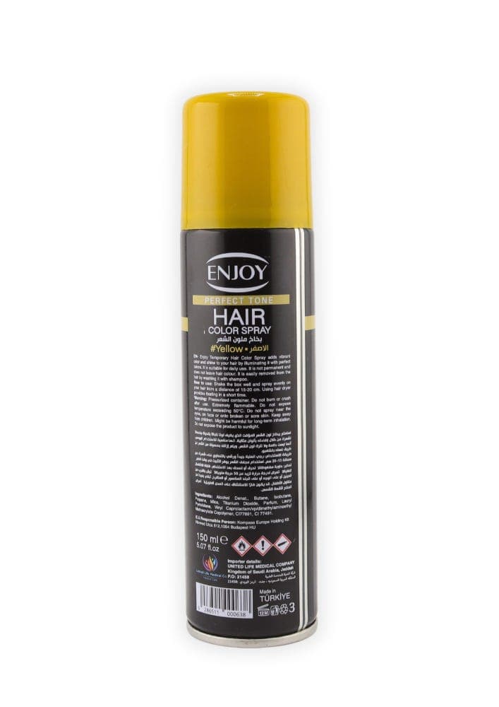 Enjoy Perfect Tone Hair Color Spray Yellow -150 ml