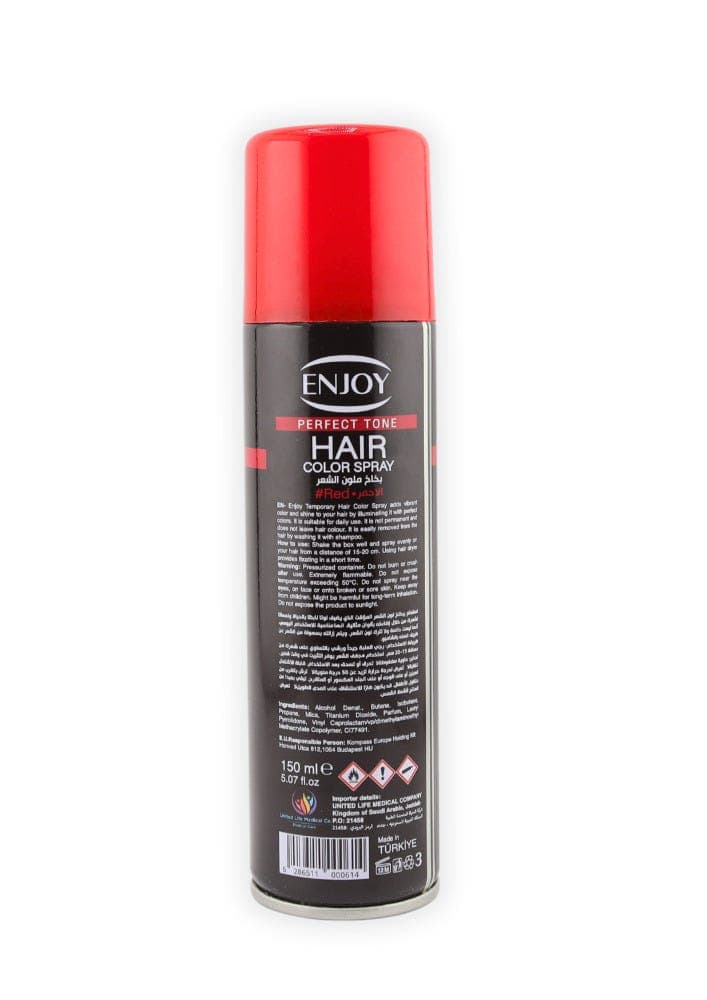 Enjoy Perfect Tone Hair Color Spray Red -150 ml