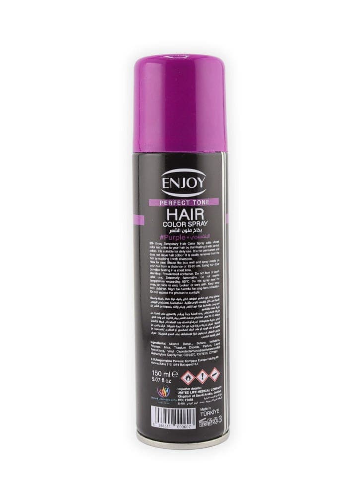 Enjoy Perfect Tone Hair Color Spray Purple - 150 ml
