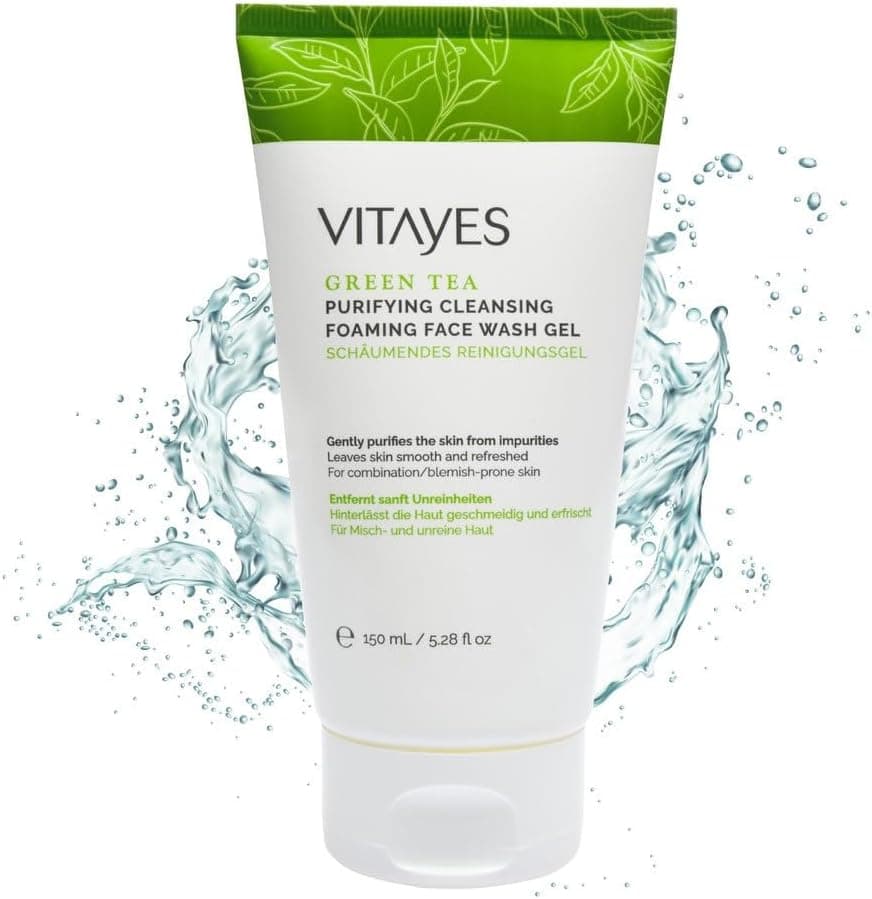 Vitayes Green Tea Cleansing Foaming Face Wash Gel 150ml