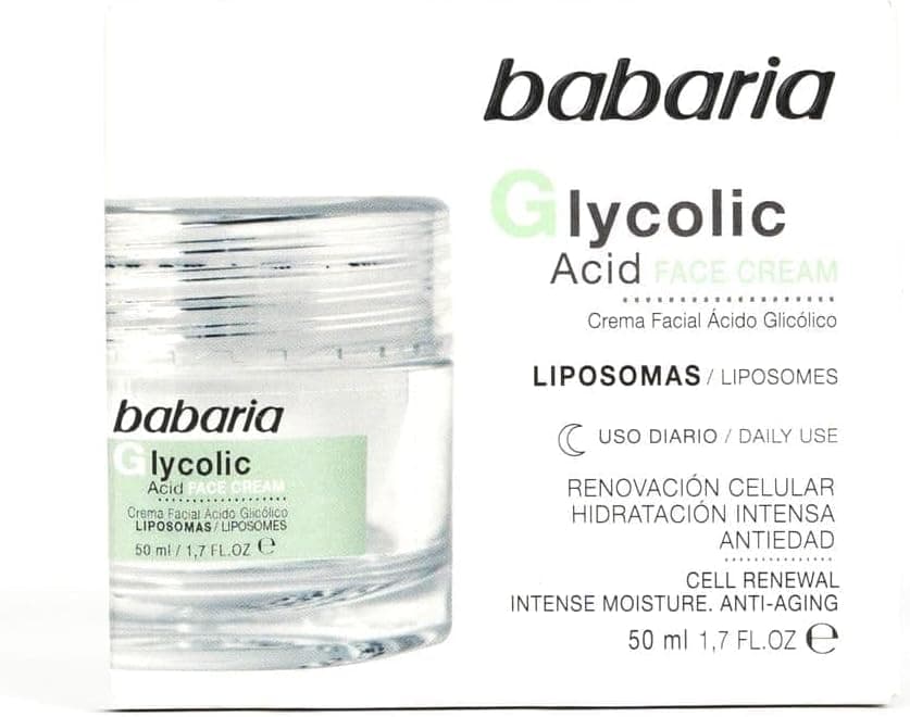 Babaria Glycolic Acid Face Cream - 50ml