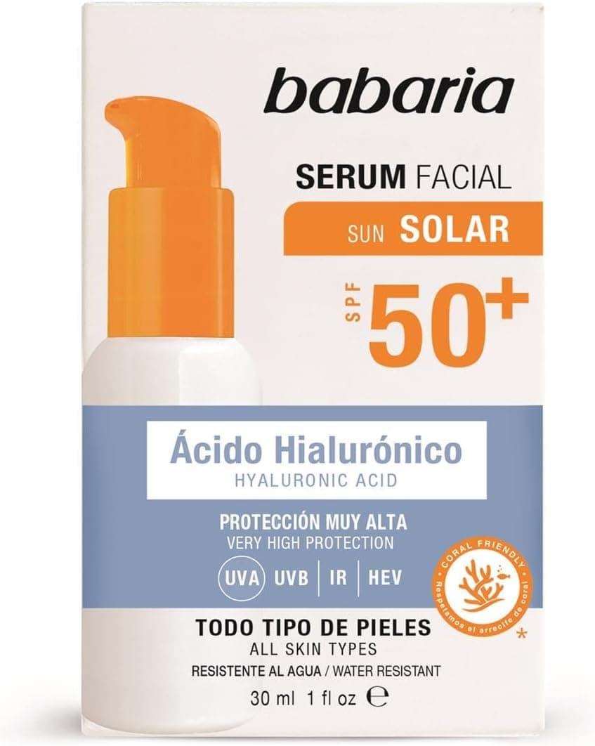 Babaria Hyaluronic Acid Facial Sunscreen Serum SPF 50 - 30ml