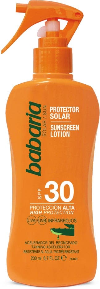 باباريا بخاخ لوشن واقي من الشمس لوشن الصبار SPF30 200 مل