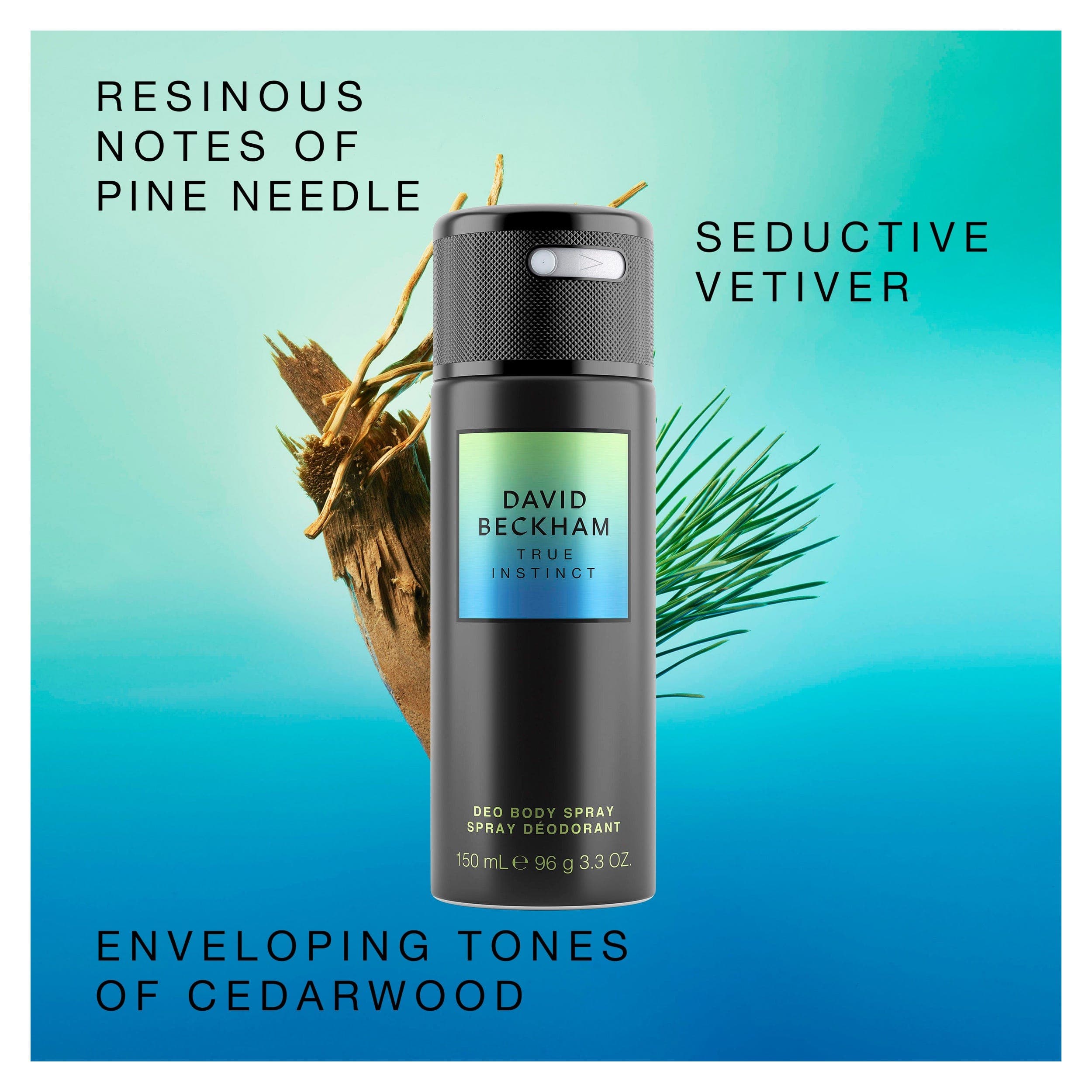 David Beckham True Inst Deoderant Spray For Men - 150ml