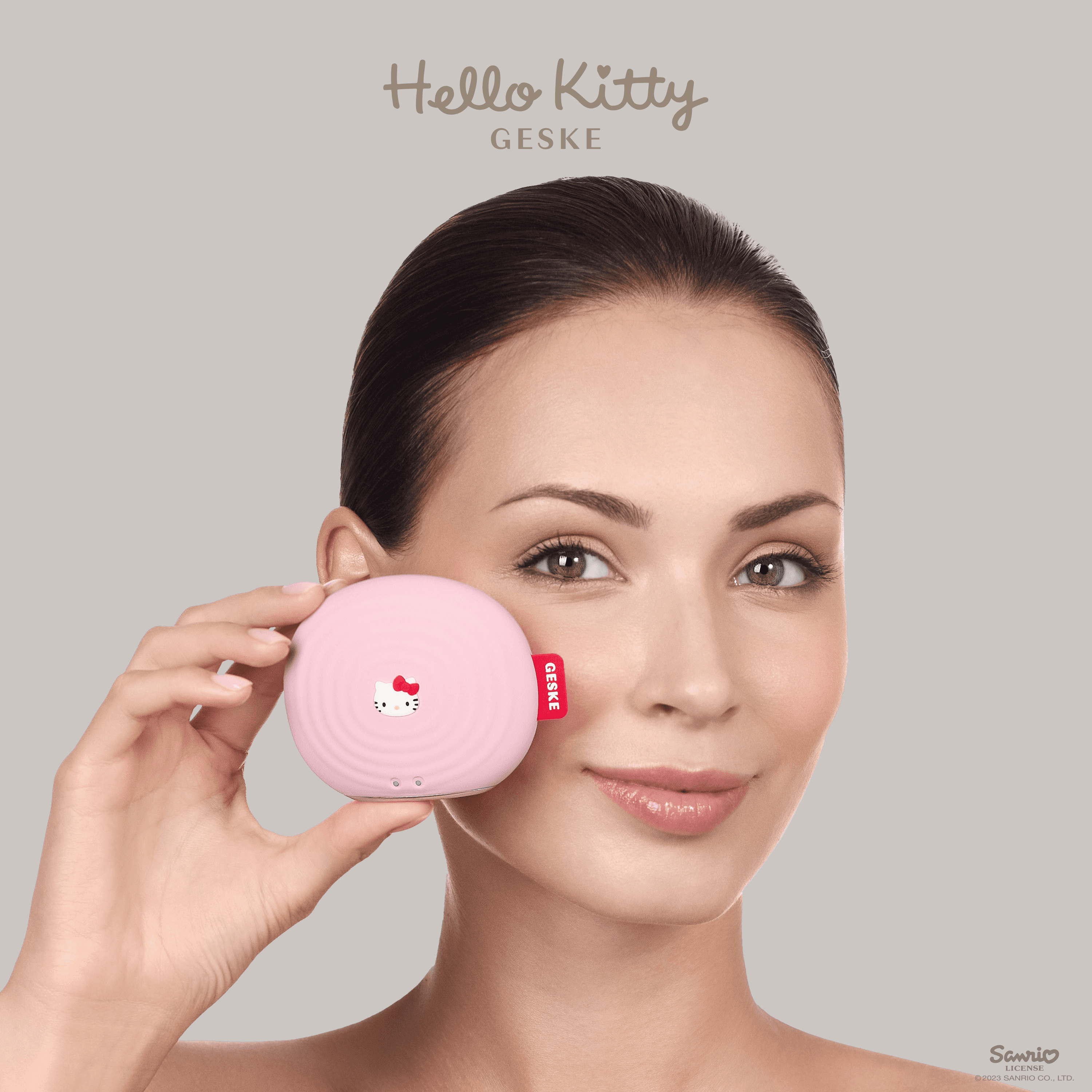Geske Hello Kitty Smartapp Guided Sonic Facial Brush, 4 In 1