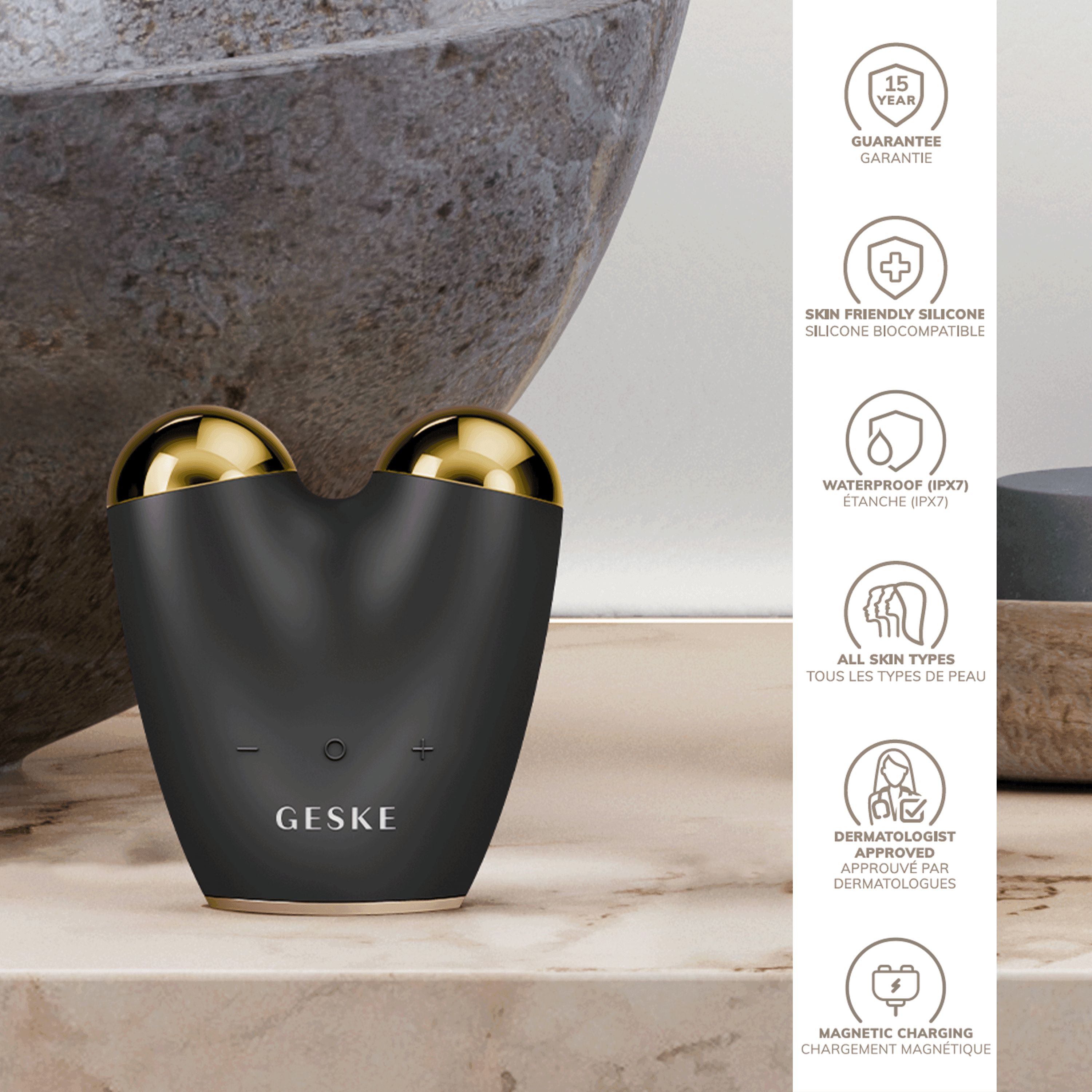 Geske Microcurrent Face Lifter 6 In 1 Gray