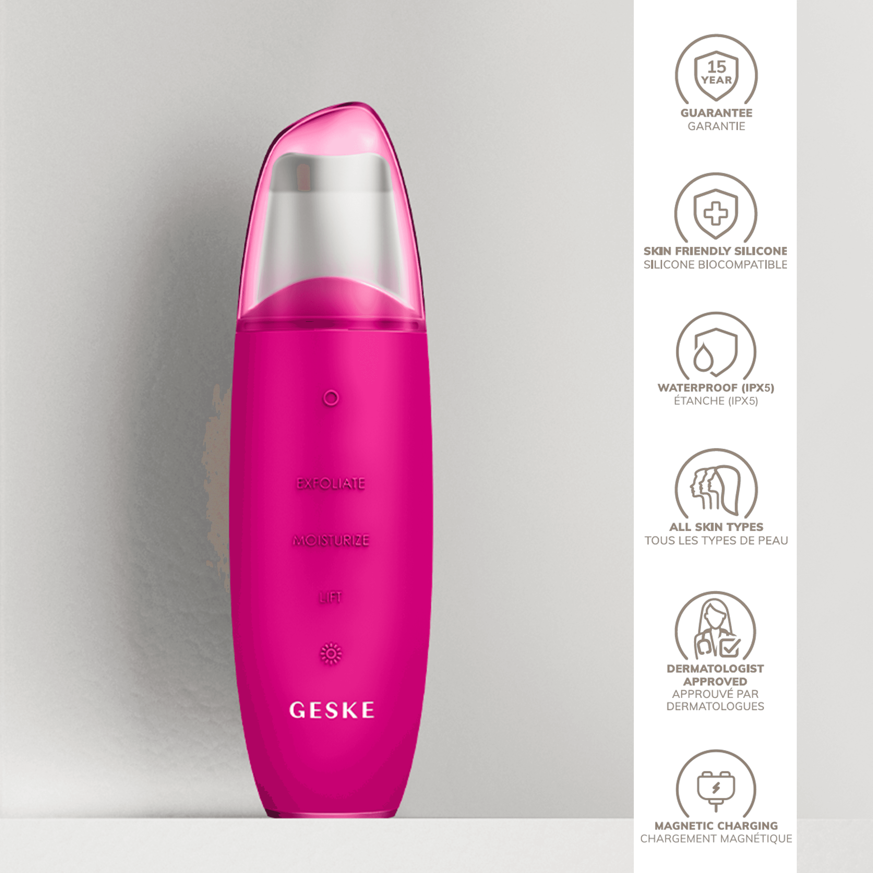 Geske Microcurrent Skin Scrub Blackhead Remover 9In1 Magnta