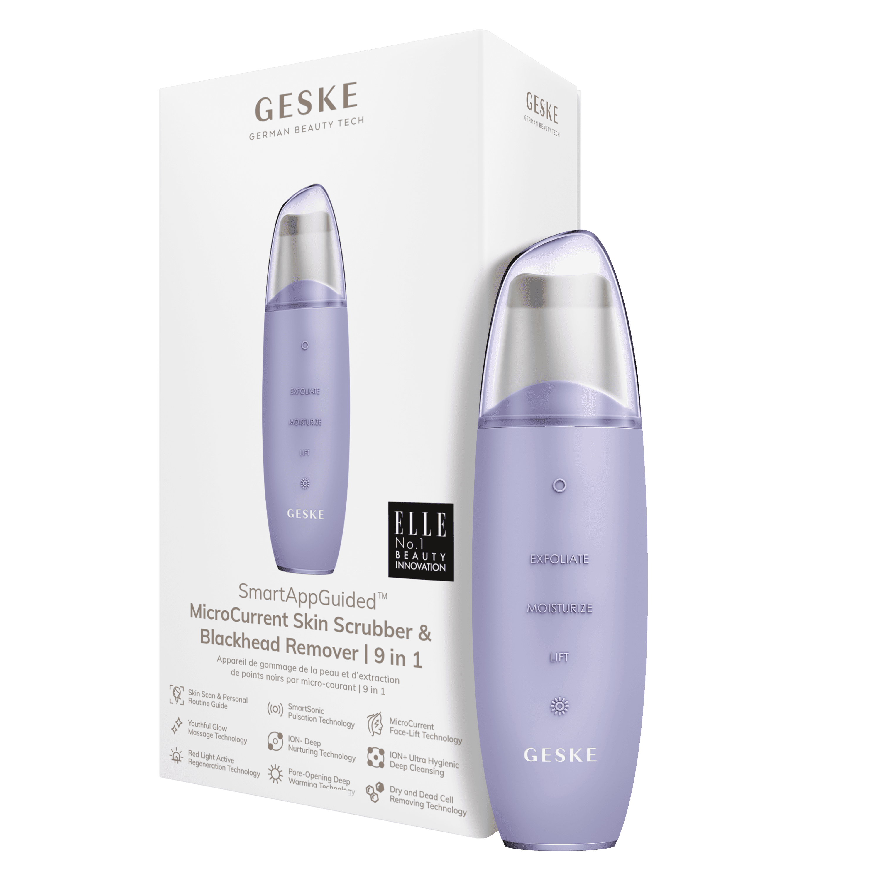 Geske Microcurrent Skin Scrub Blackhead Remover 9In1 Purple