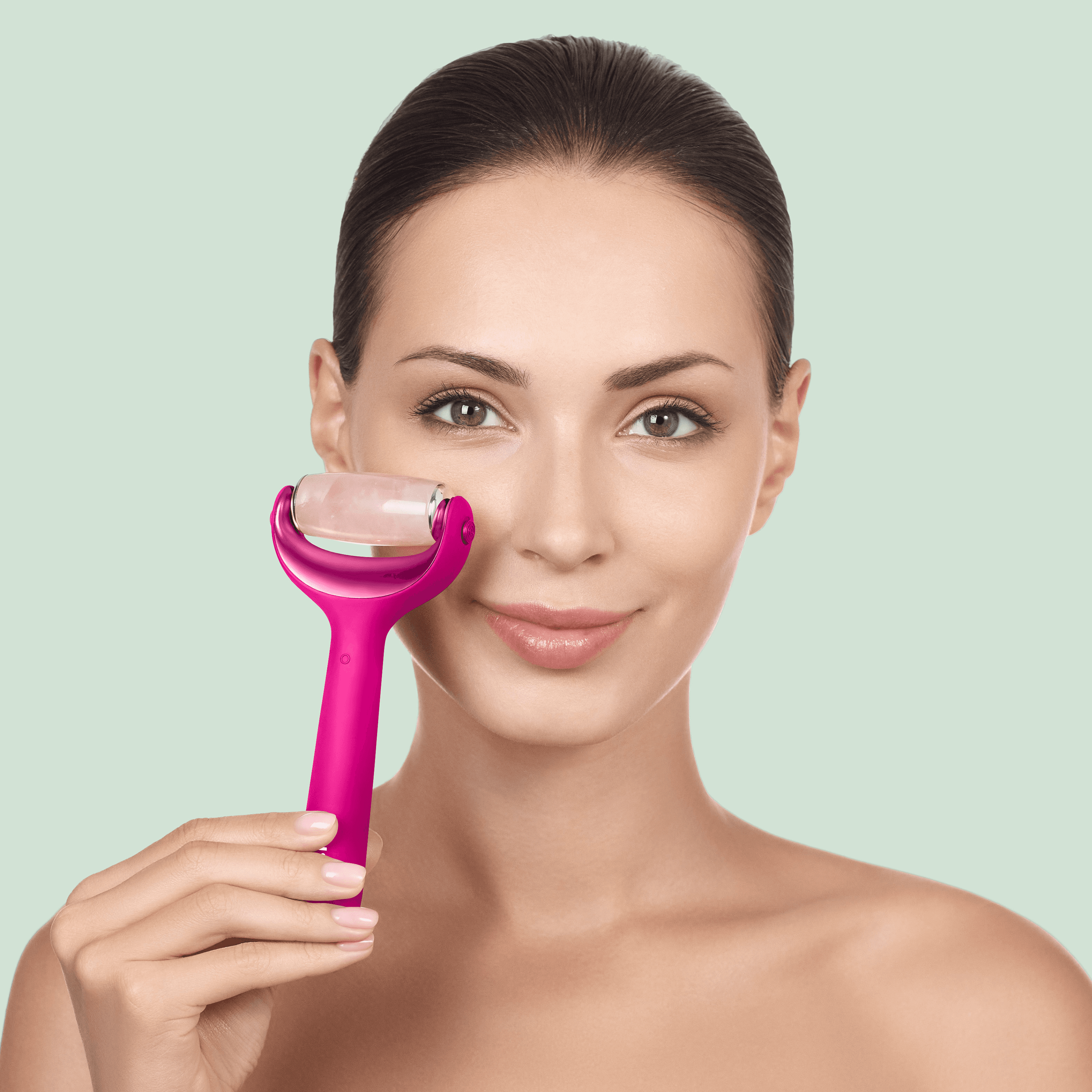 Geske Microneedle Face And Body Roller 9 In 1 Magenta