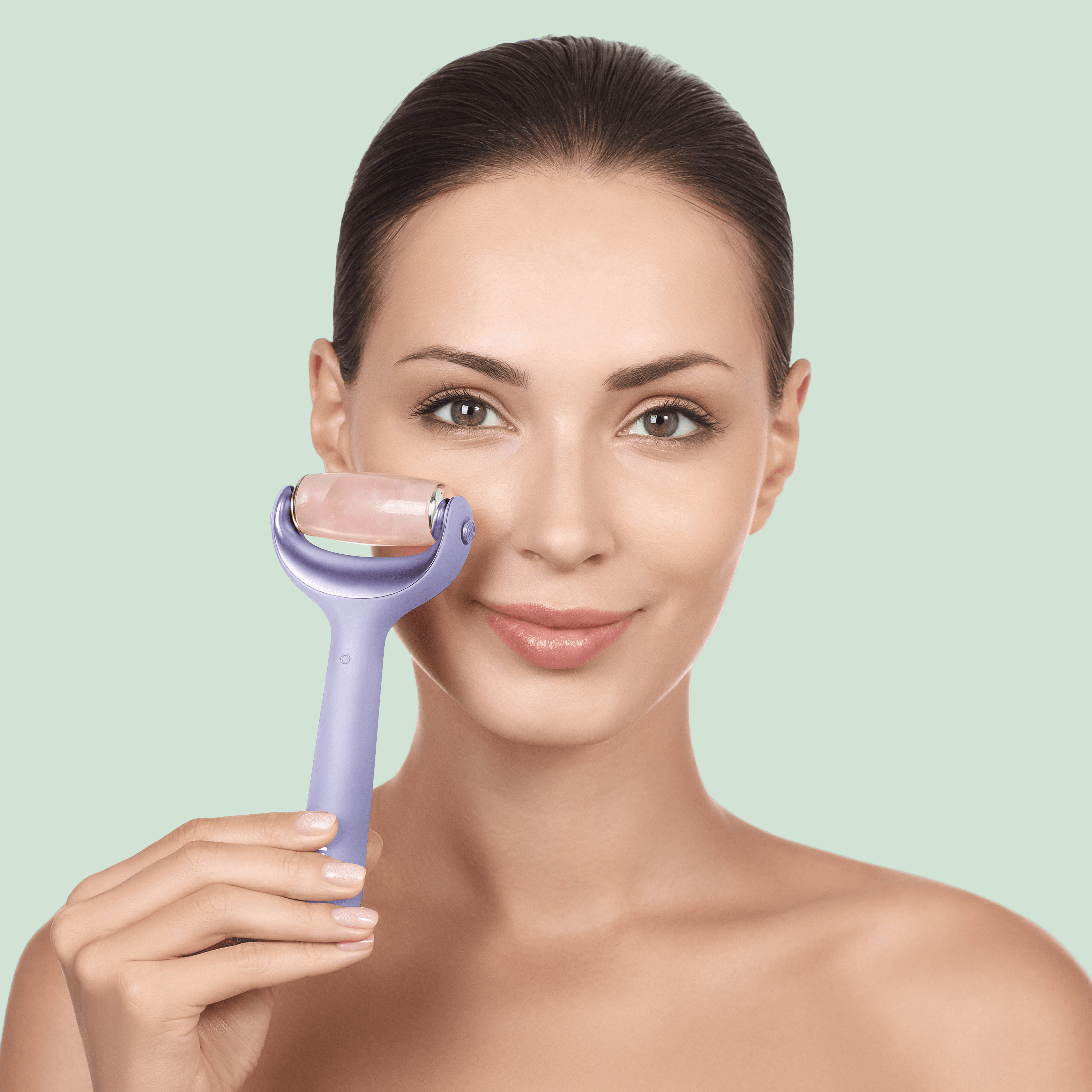 Geske Microneedle Face And Body Roller 9 In 1 Purple