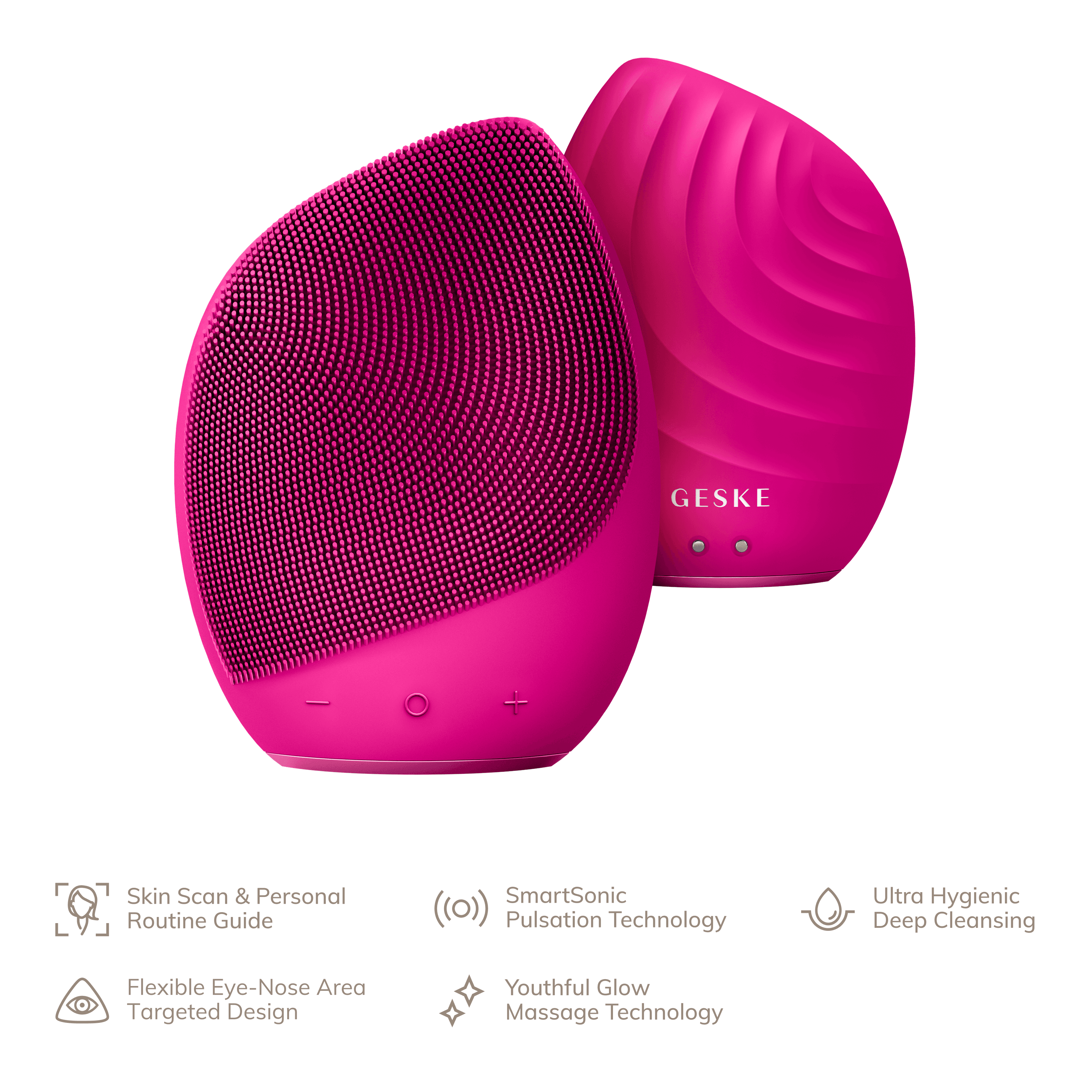 Geske Sonic Brush 5 In 1 Magenta