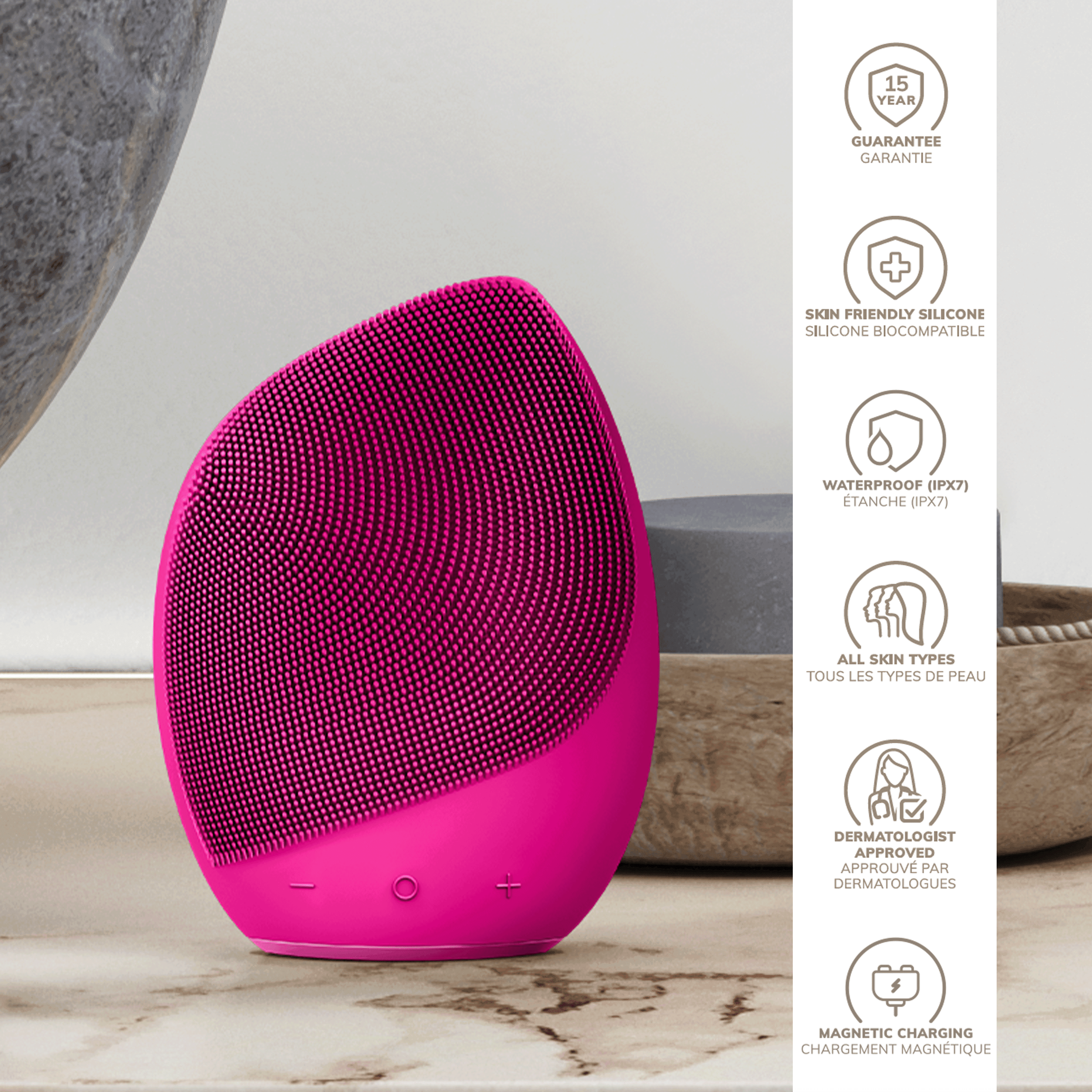Geske Sonic Brush 5 In 1 Magenta